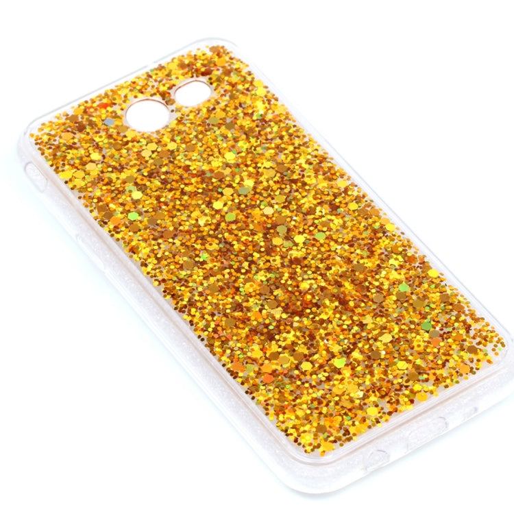 For Galaxy J3 (2017) (US Version) Glitter Powder Soft TPU Protective Case