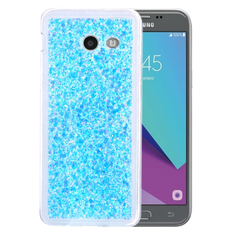 For Galaxy J3 (2017) (US Version) Glitter Powder Soft TPU Protective Case
