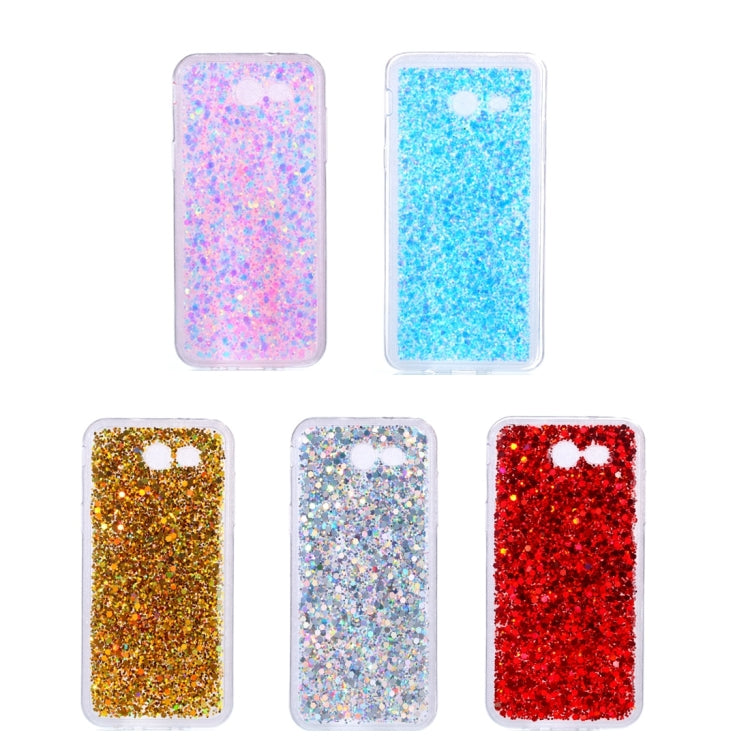 For Galaxy J3 (2017) (US Version) Glitter Powder Soft TPU Protective Case