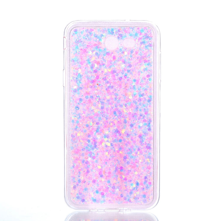 For Galaxy J7 (2017) (US Version) Glitter Powder Soft TPU Protective Case