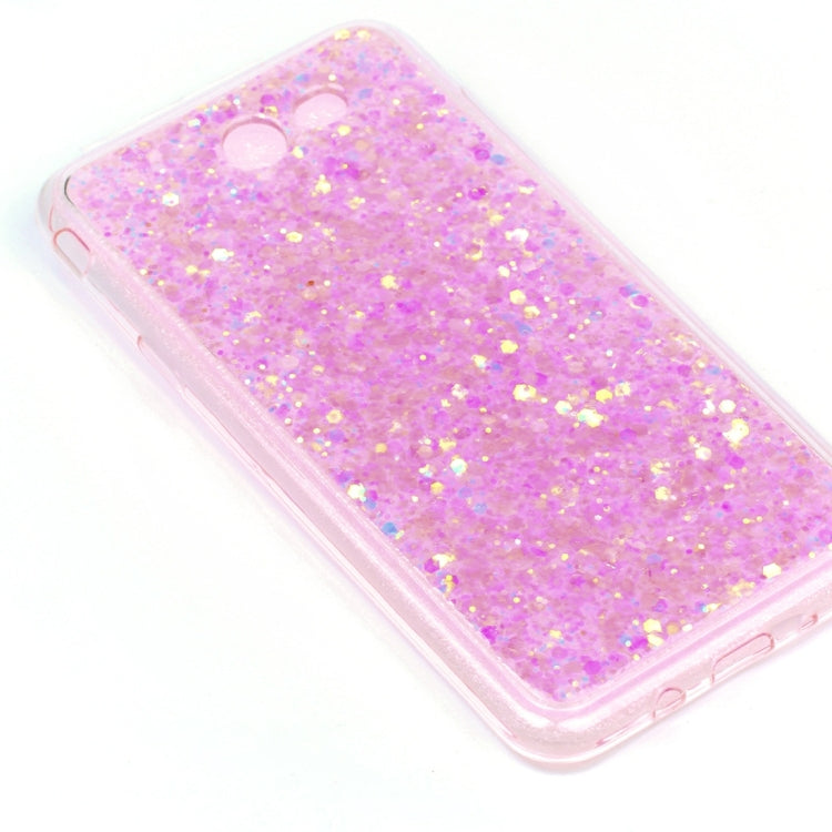 For Galaxy J7 (2017) (US Version) Glitter Powder Soft TPU Protective Case