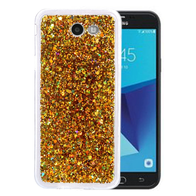 For Galaxy J7 (2017) (US Version) Glitter Powder Soft TPU Protective Case