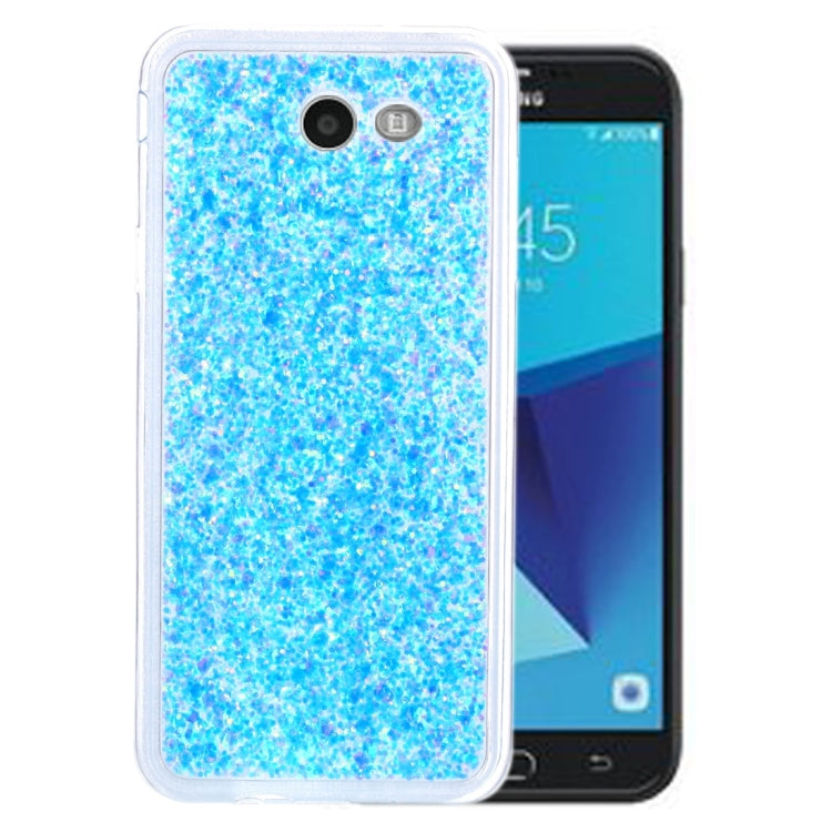 For Galaxy J7 (2017) (US Version) Glitter Powder Soft TPU Protective Case