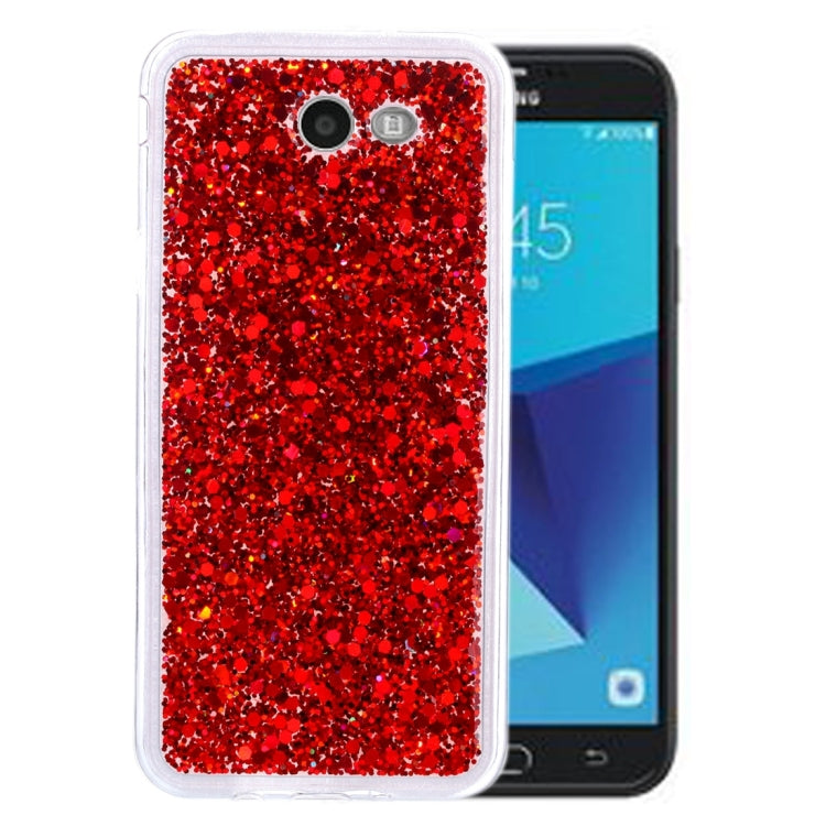 For Galaxy J7 (2017) (US Version) Glitter Powder Soft TPU Protective Case