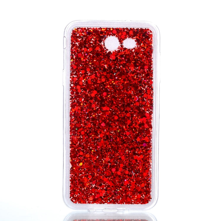 For Galaxy J7 (2017) (US Version) Glitter Powder Soft TPU Protective Case
