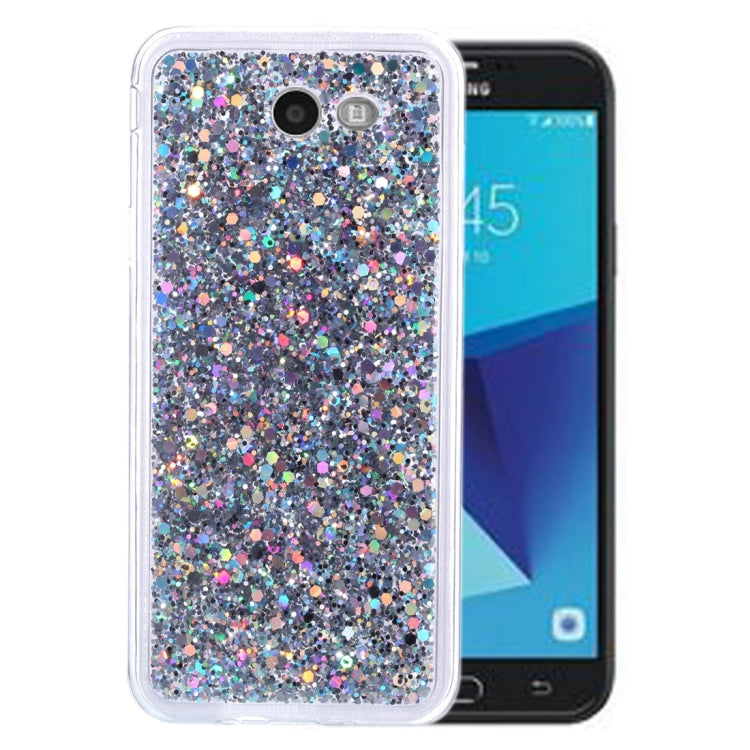 For Galaxy J7 (2017) (US Version) Glitter Powder Soft TPU Protective Case
