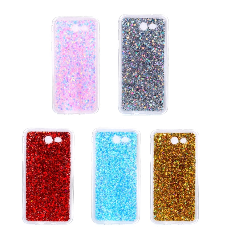 For Galaxy J7 (2017) (US Version) Glitter Powder Soft TPU Protective Case