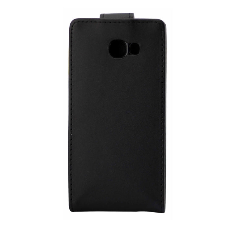 For Galaxy A3 (2017) Vertical Flip Leather Case(Black)