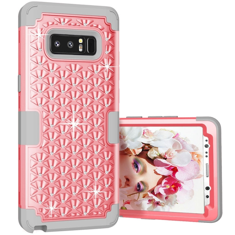 For Galaxy Note 8 Diamond Silicone + PC Dropproof Combination Protective Case