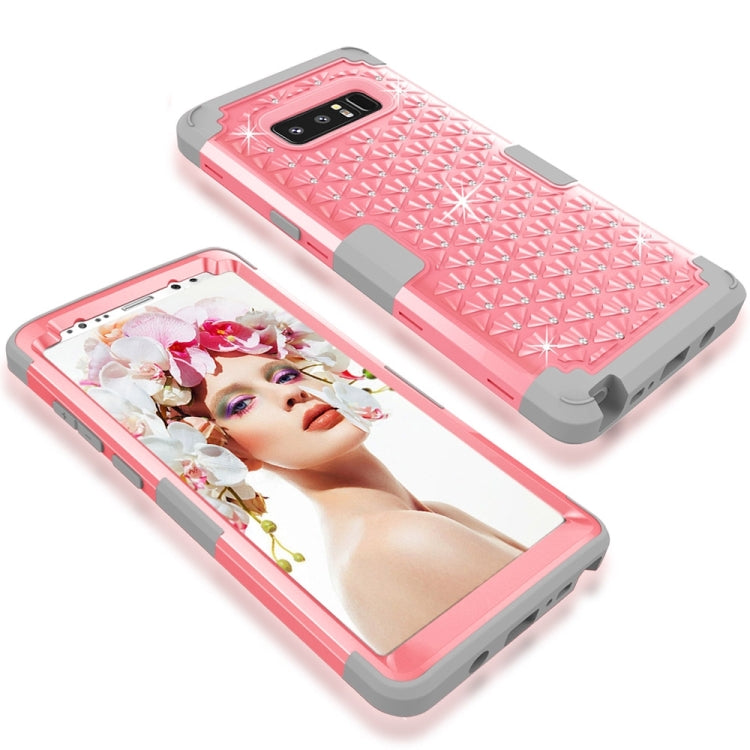 For Galaxy Note 8 Diamond Silicone + PC Dropproof Combination Protective Case