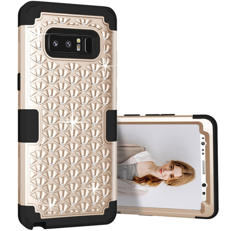 For Galaxy Note 8 Diamond Silicone + PC Dropproof Combination Protective Case