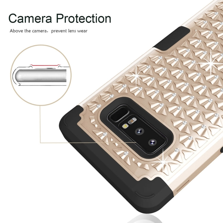 For Galaxy Note 8 Diamond Silicone + PC Dropproof Combination Protective Case