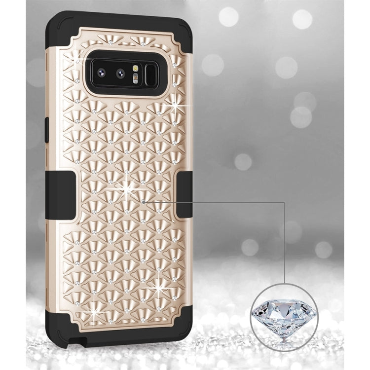 For Galaxy Note 8 Diamond Silicone + PC Dropproof Combination Protective Case