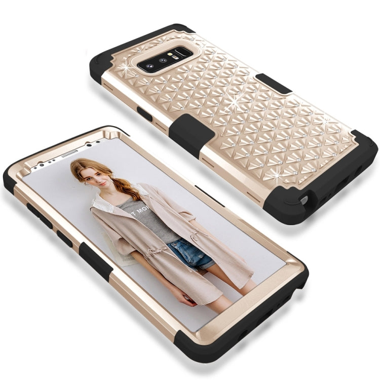 For Galaxy Note 8 Diamond Silicone + PC Dropproof Combination Protective Case