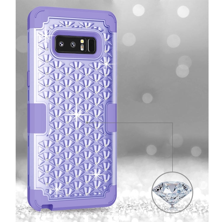 For Galaxy Note 8 Diamond Silicone + PC Dropproof Combination Protective Case