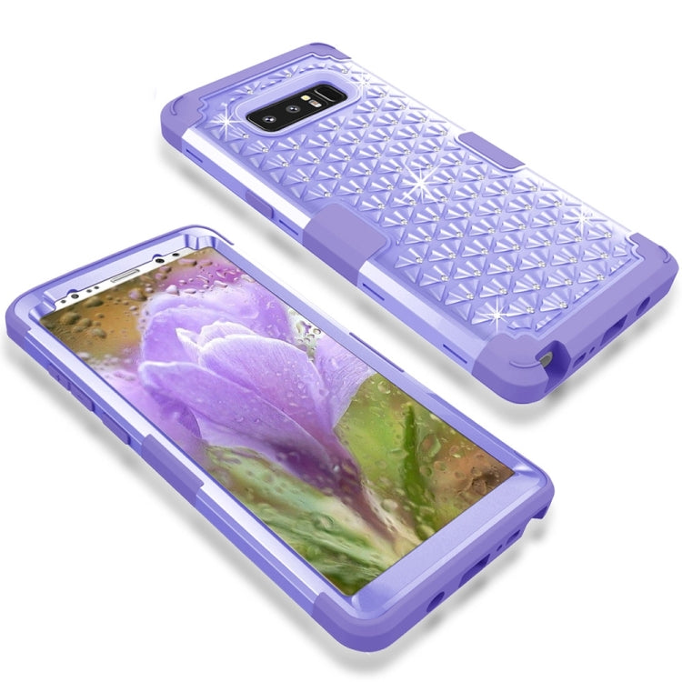 For Galaxy Note 8 Diamond Silicone + PC Dropproof Combination Protective Case