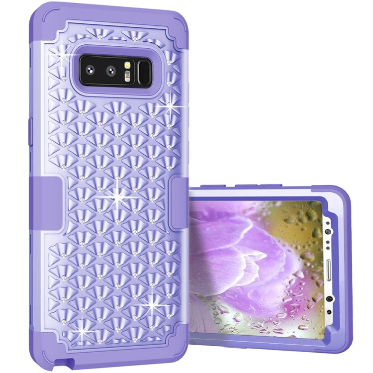 For Galaxy Note 8 Diamond Silicone + PC Dropproof Combination Protective Case