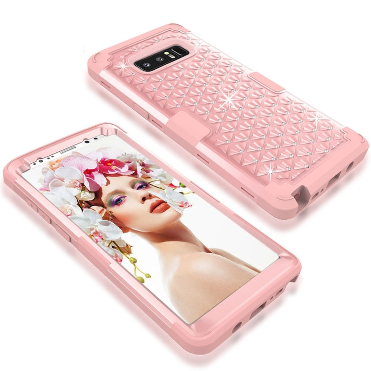 For Galaxy Note 8 Diamond Silicone + PC Dropproof Combination Protective Case