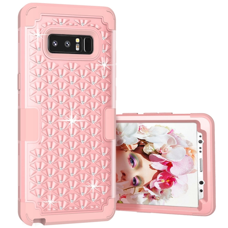 For Galaxy Note 8 Diamond Silicone + PC Dropproof Combination Protective Case