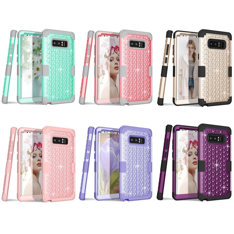 For Galaxy Note 8 Diamond Silicone + PC Dropproof Combination Protective Case