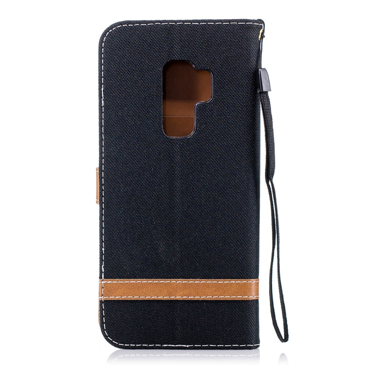 For Galaxy S9+ Denim Texture TPU + PU Horizontal Flip Leather Case with Holder & Card Slots & Wallet & Lanyard