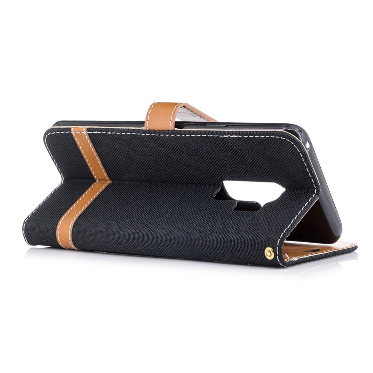 For Galaxy S9+ Denim Texture TPU + PU Horizontal Flip Leather Case with Holder & Card Slots & Wallet & Lanyard