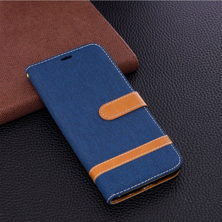 For Galaxy S9+ Denim Texture TPU + PU Horizontal Flip Leather Case with Holder & Card Slots & Wallet & Lanyard