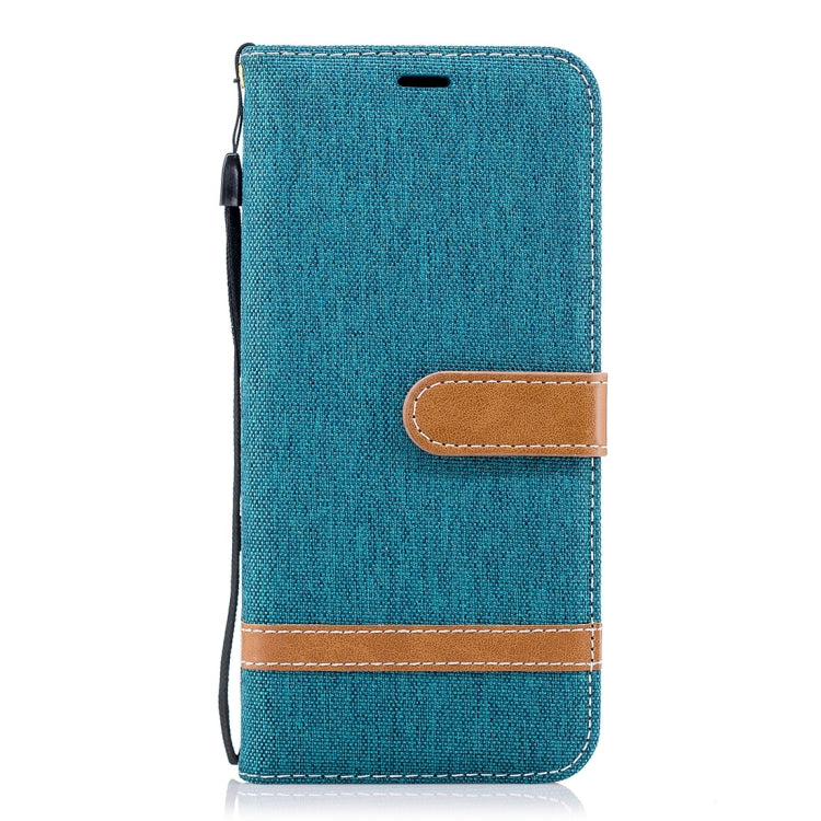 For Galaxy S9+ Denim Texture TPU + PU Horizontal Flip Leather Case with Holder & Card Slots & Wallet & Lanyard