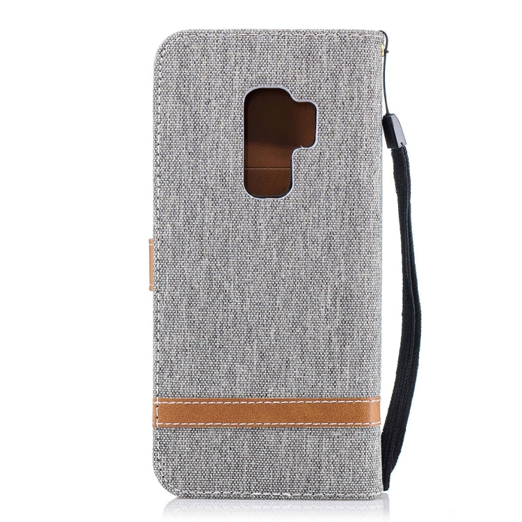 For Galaxy S9+ Denim Texture TPU + PU Horizontal Flip Leather Case with Holder & Card Slots & Wallet & Lanyard