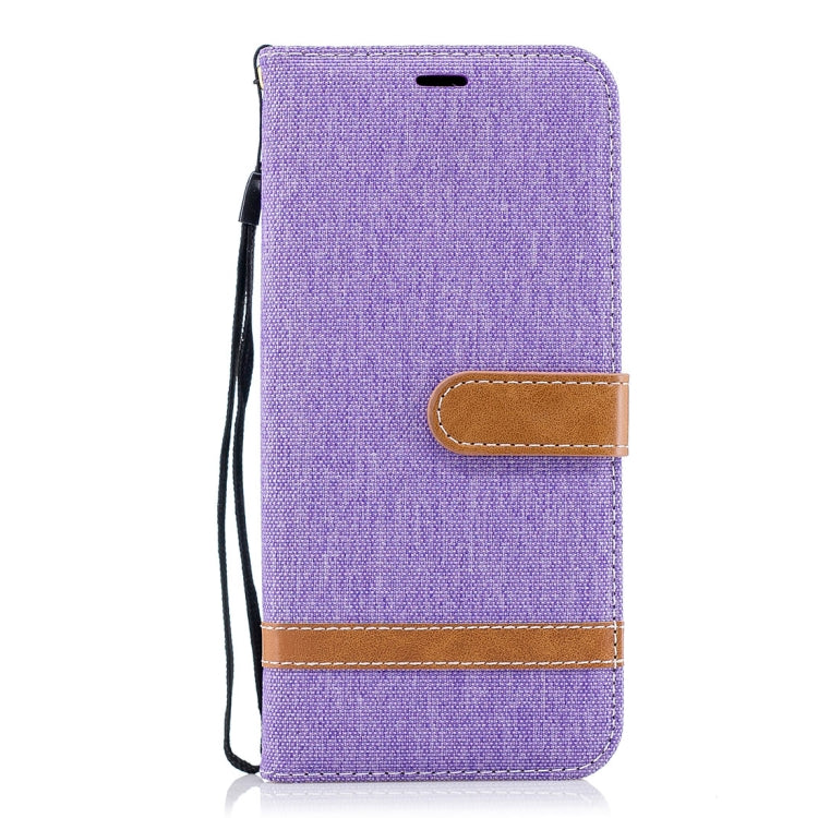 For Galaxy S9+ Denim Texture TPU + PU Horizontal Flip Leather Case with Holder & Card Slots & Wallet & Lanyard