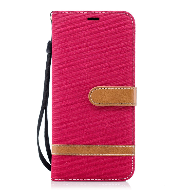 For Galaxy S9+ Denim Texture TPU + PU Horizontal Flip Leather Case with Holder & Card Slots & Wallet & Lanyard