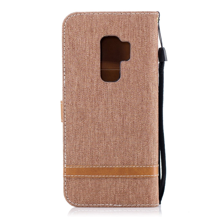 For Galaxy S9+ Denim Texture TPU + PU Horizontal Flip Leather Case with Holder & Card Slots & Wallet & Lanyard