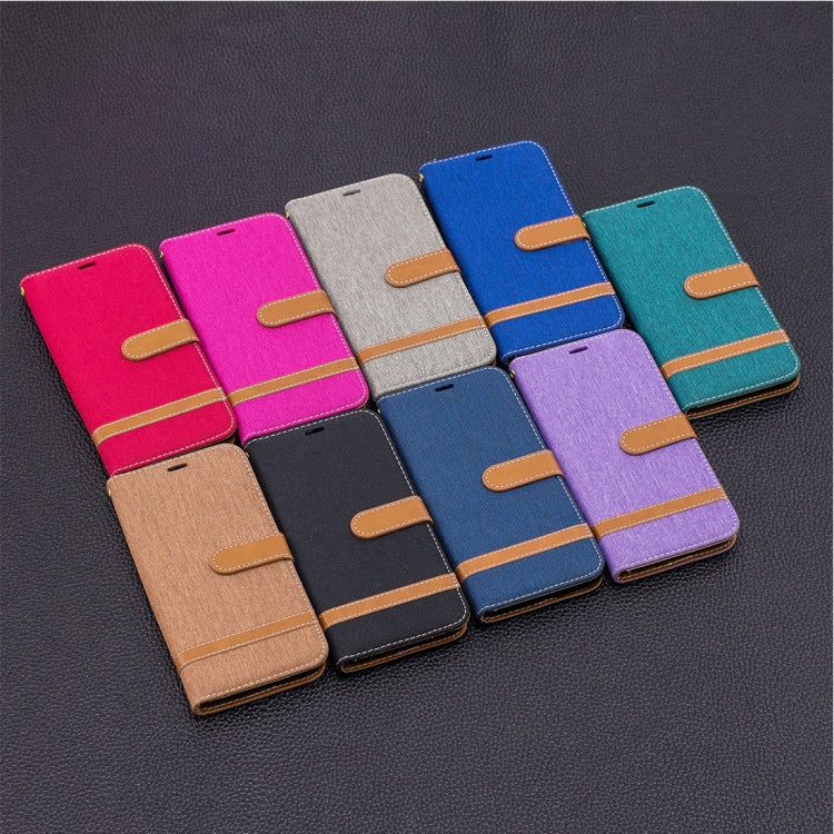 For Galaxy S9+ Denim Texture TPU + PU Horizontal Flip Leather Case with Holder & Card Slots & Wallet & Lanyard