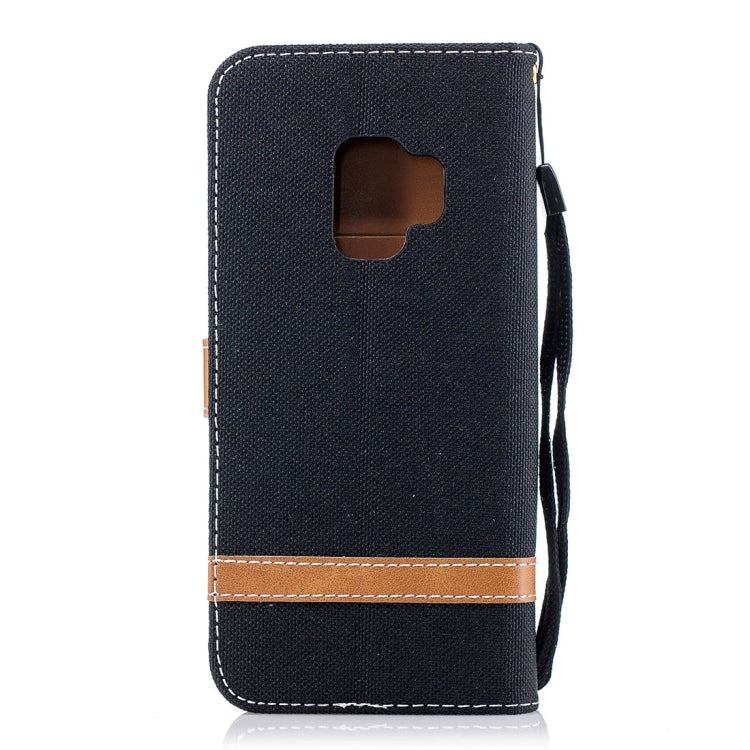 For Galaxy S9 Denim Texture TPU + PU Horizontal Flip Leather Case with Holder & Card Slots & Wallet & Lanyard