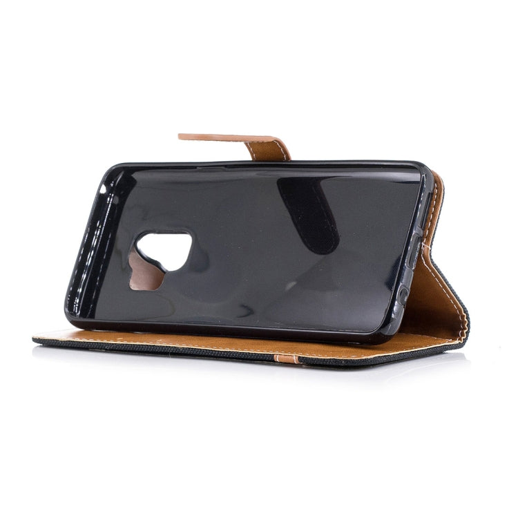 For Galaxy S9 Denim Texture TPU + PU Horizontal Flip Leather Case with Holder & Card Slots & Wallet & Lanyard
