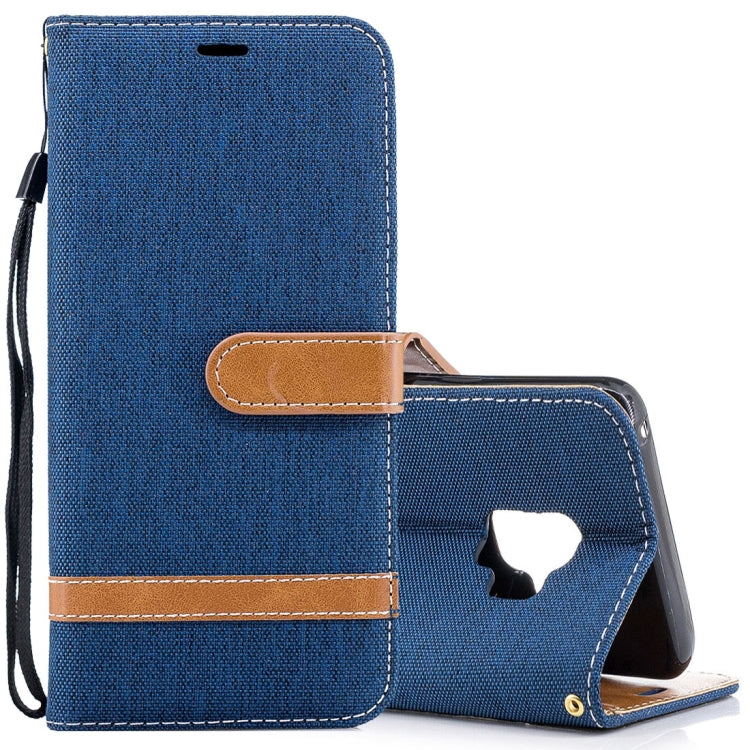 For Galaxy S9 Denim Texture TPU + PU Horizontal Flip Leather Case with Holder & Card Slots & Wallet & Lanyard
