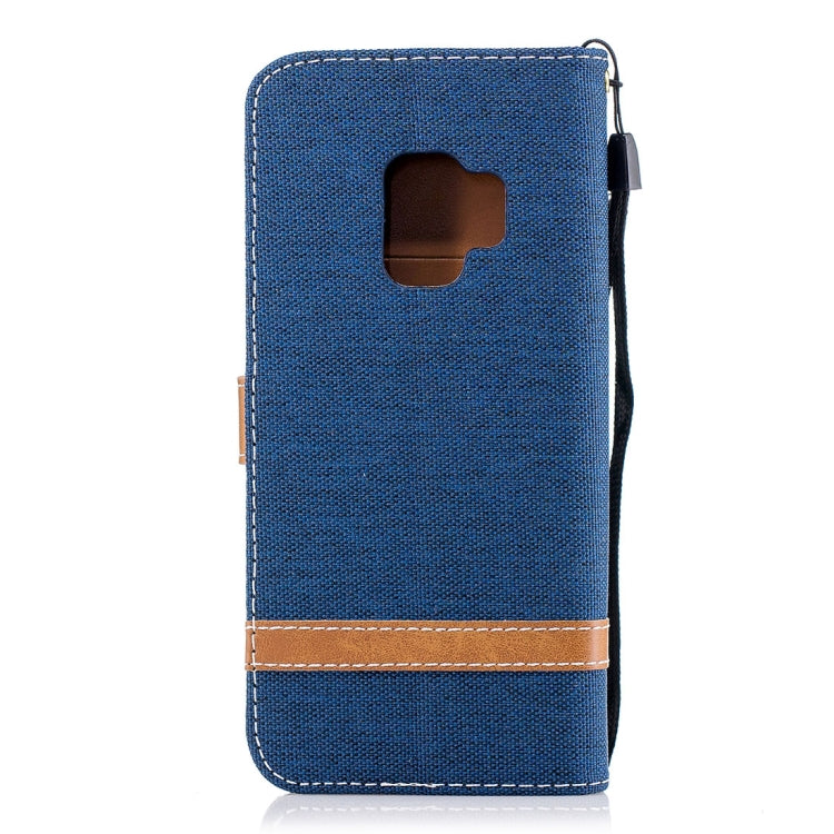 For Galaxy S9 Denim Texture TPU + PU Horizontal Flip Leather Case with Holder & Card Slots & Wallet & Lanyard