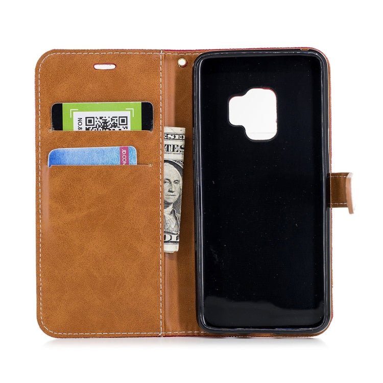 For Galaxy S9 Denim Texture TPU + PU Horizontal Flip Leather Case with Holder & Card Slots & Wallet & Lanyard