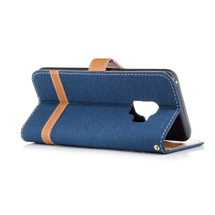 For Galaxy S9 Denim Texture TPU + PU Horizontal Flip Leather Case with Holder & Card Slots & Wallet & Lanyard