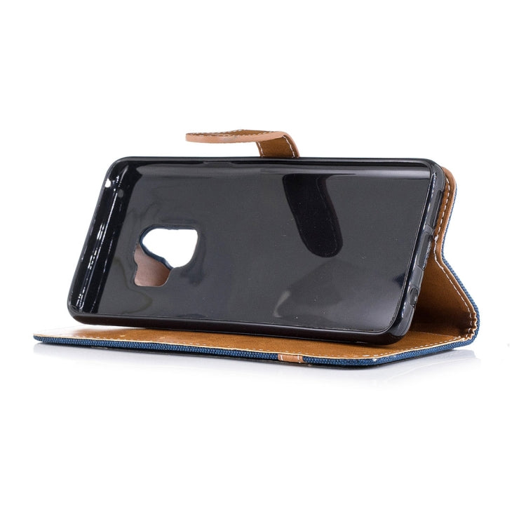 For Galaxy S9 Denim Texture TPU + PU Horizontal Flip Leather Case with Holder & Card Slots & Wallet & Lanyard