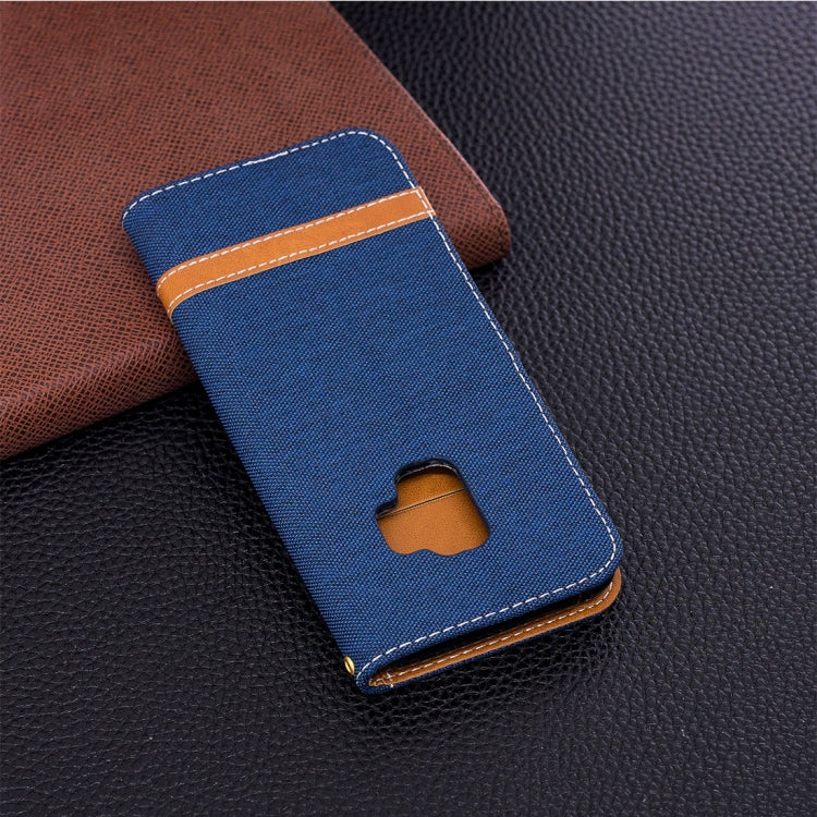 For Galaxy S9 Denim Texture TPU + PU Horizontal Flip Leather Case with Holder & Card Slots & Wallet & Lanyard