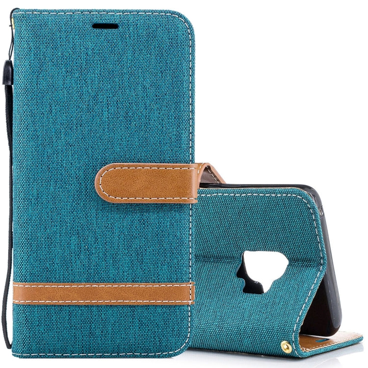For Galaxy S9 Denim Texture TPU + PU Horizontal Flip Leather Case with Holder & Card Slots & Wallet & Lanyard