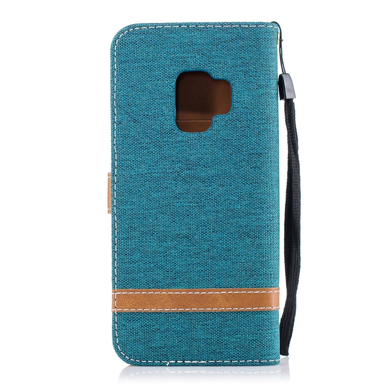 For Galaxy S9 Denim Texture TPU + PU Horizontal Flip Leather Case with Holder & Card Slots & Wallet & Lanyard