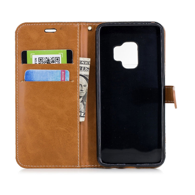For Galaxy S9 Denim Texture TPU + PU Horizontal Flip Leather Case with Holder & Card Slots & Wallet & Lanyard