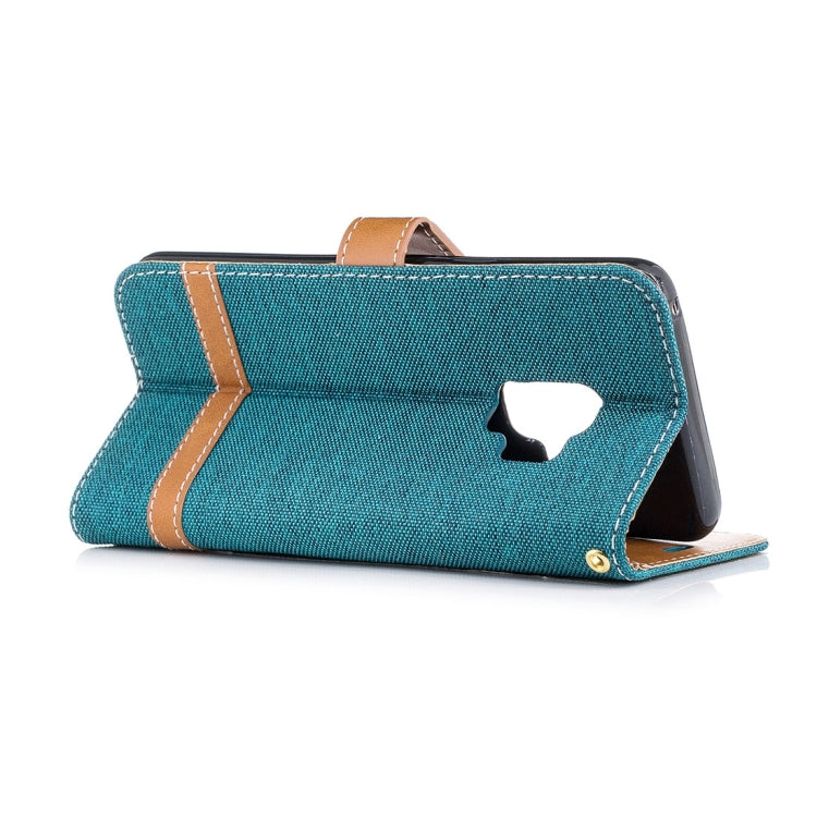For Galaxy S9 Denim Texture TPU + PU Horizontal Flip Leather Case with Holder & Card Slots & Wallet & Lanyard