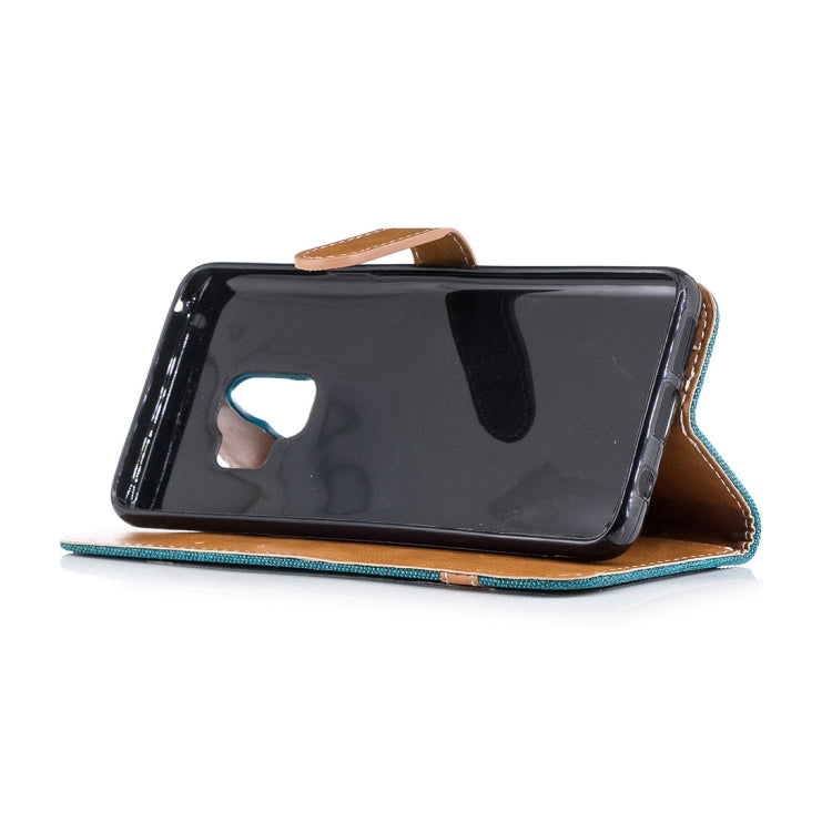 For Galaxy S9 Denim Texture TPU + PU Horizontal Flip Leather Case with Holder & Card Slots & Wallet & Lanyard