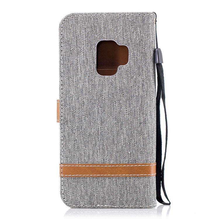 For Galaxy S9 Denim Texture TPU + PU Horizontal Flip Leather Case with Holder & Card Slots & Wallet & Lanyard