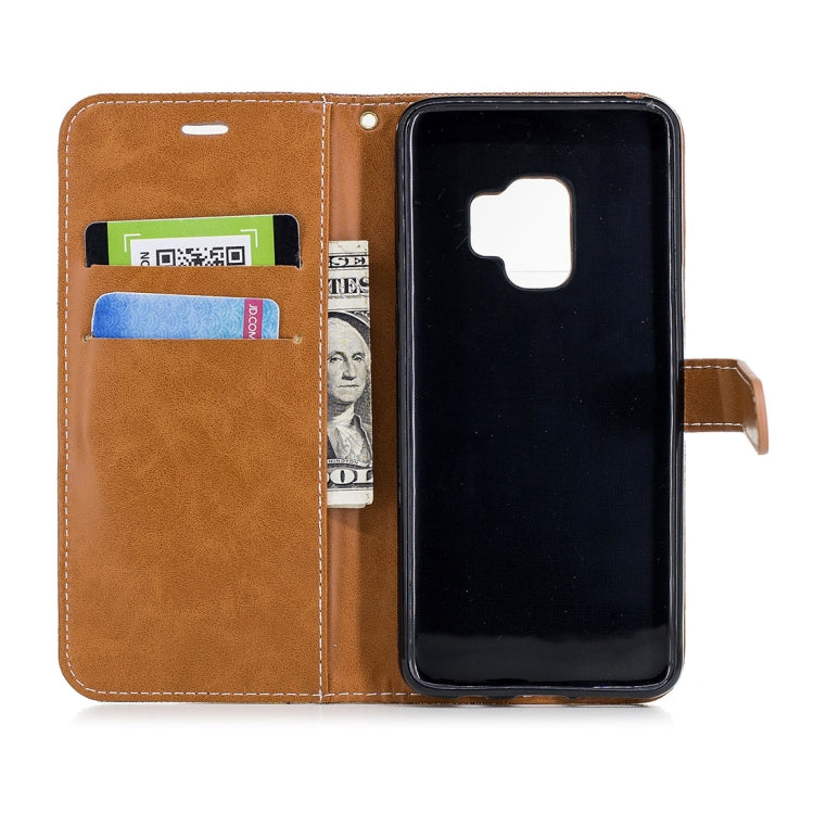 For Galaxy S9 Denim Texture TPU + PU Horizontal Flip Leather Case with Holder & Card Slots & Wallet & Lanyard