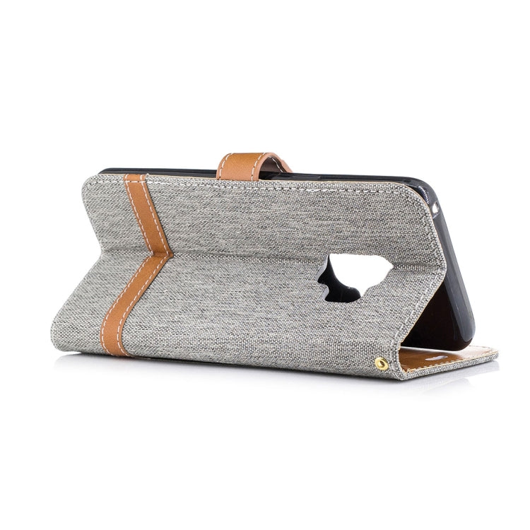 For Galaxy S9 Denim Texture TPU + PU Horizontal Flip Leather Case with Holder & Card Slots & Wallet & Lanyard