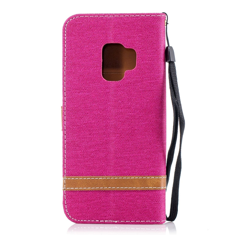 For Galaxy S9 Denim Texture TPU + PU Horizontal Flip Leather Case with Holder & Card Slots & Wallet & Lanyard